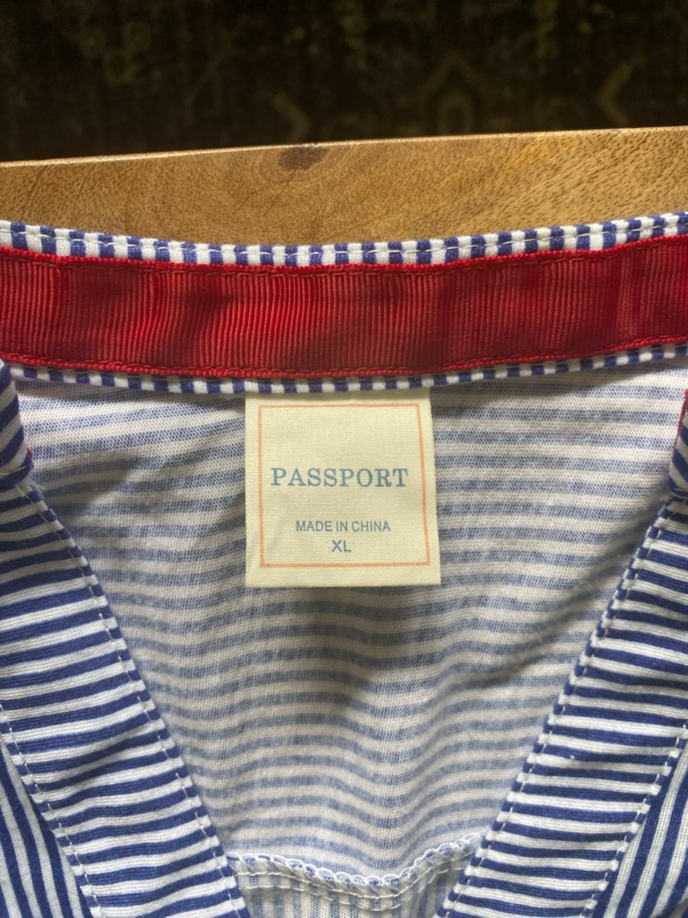 Passport Blue and White Striped Shirt Dress - Picture 4 of 4